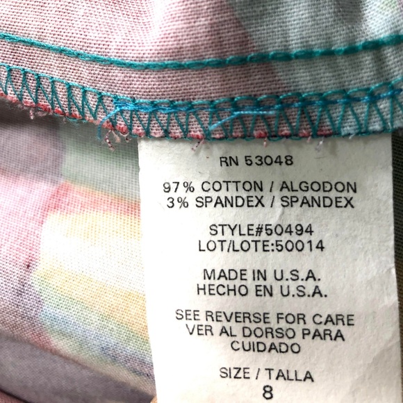 Sophia Christina Water color Strapless Dress Sz 8 - Picture 8 of 8